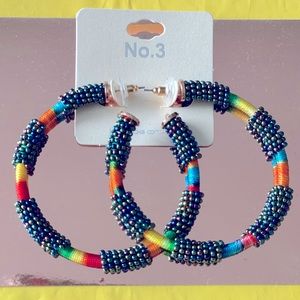 Multicolor Hoop Earrings